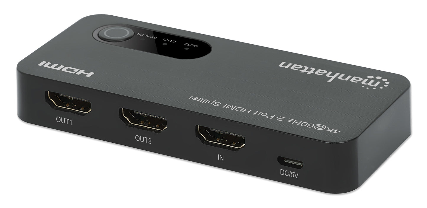 Manhattan 207614 divisor de vídeo HDMI 2x HDMI