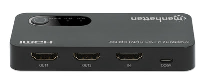 Manhattan 207614 divisor de vídeo HDMI 2x HDMI