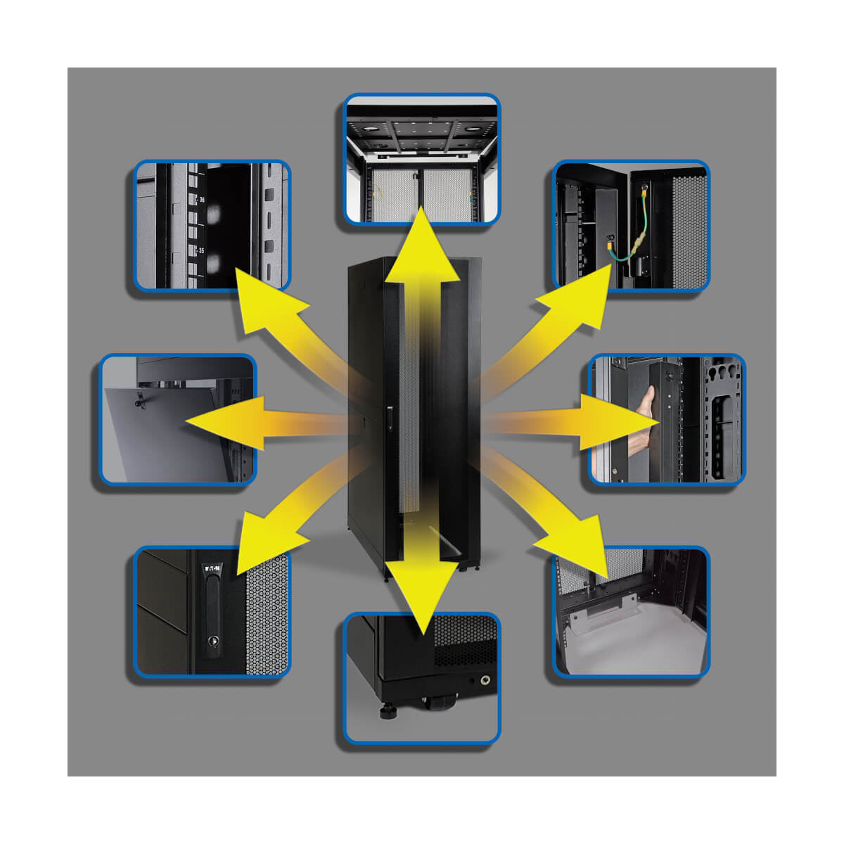 Tripp Lite SR42UB armario rack Rack o bastidor independiente Negro
