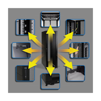 Tripp Lite SR42UB armario rack Rack o bastidor independiente Negro