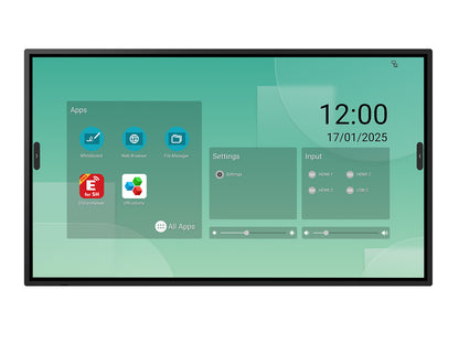 Sharp LM551 Panel plano interactivo 139.7 cm (55") LED Wifi 500 cd / m² 4K Ultra HD Negro Pantalla táctil Procesador incorporado Android 14 18/7