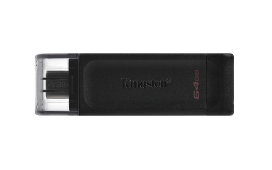 Memoria USB Kingston DataTraveler 70 64GB USB-C Color Negro