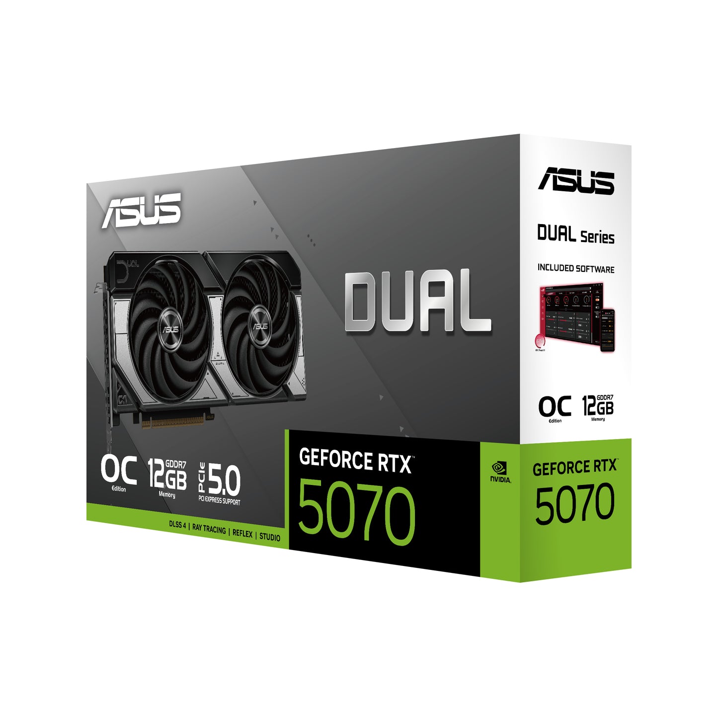 Tarjeta de Video Asus Dual-RTX5070-O12G 192BIT PCI-E 5.0 HDMI 3xDP Dual Fan