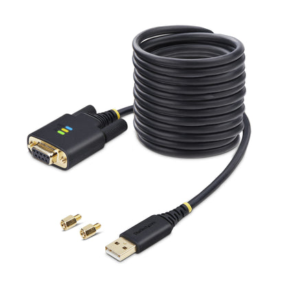StarTech.com 1P10FFCN-USB-SERIAL cable serial Negro 3 m USB tipo A DB-9