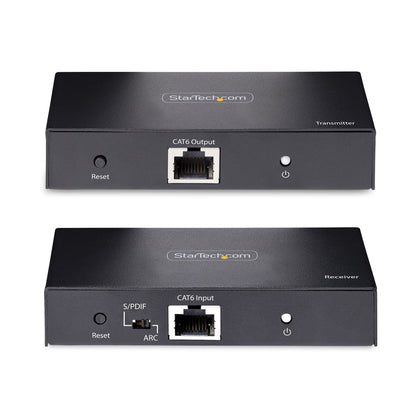 StarTech.com 4K70IC-EXTEND-HDMI extensor de audio/video Transmisor y receptor AV Negro