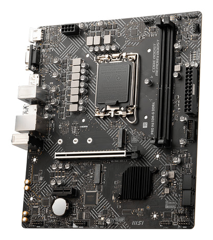 Tarjeta Madre MSI PRO H610M-G DDR4 Micro-ATX LGA 1700 Intel H610 64GB DDR4 HDMI/DP