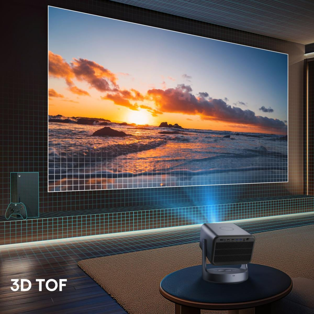 Mini Proyector Hisense 4K Laser C2 Ultra- 65-300 Pure Triple Color Dolby Visión Atmos 3000 ANSI Lúmenes de Brillo