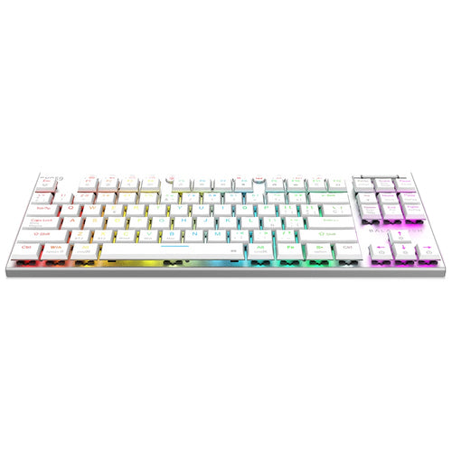 Balam Rush BR-940412 teclado Juego USB + Bluetooth QWERTY Español, Inglés Blanco