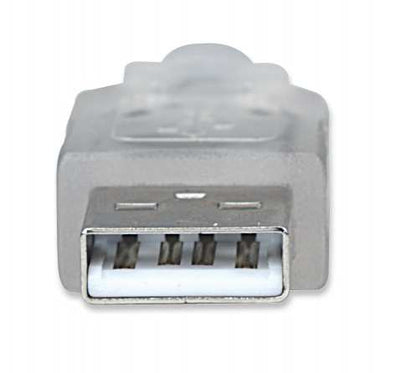 Manhattan 340465 cable USB 4.5 m USB A USB B 0.48 Gbit/s Transparente