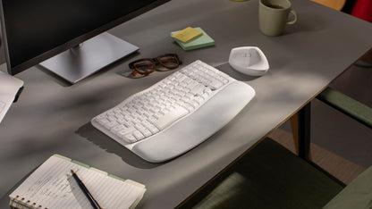 Teclado Inalámbrico Logitech Wave Keys Alcance 10 m Color Blanco