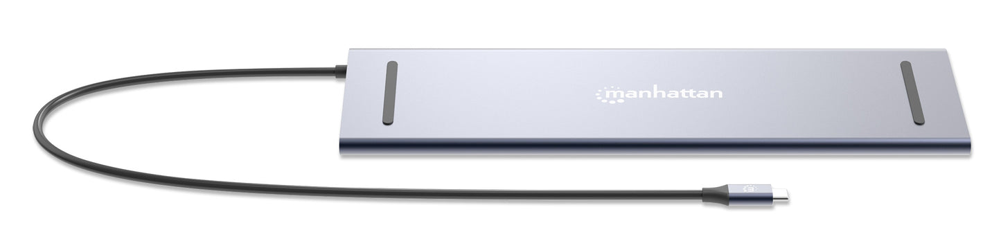 Docking Manhattan USB C 12 ptos HDMIx2 DP USB C PD USB Ax3 RJ45  SD Audio