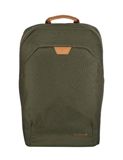 TechZone TZLBP56W-V mochila City backpack Verde Tereftalato de polietileno reciclado (rPET)