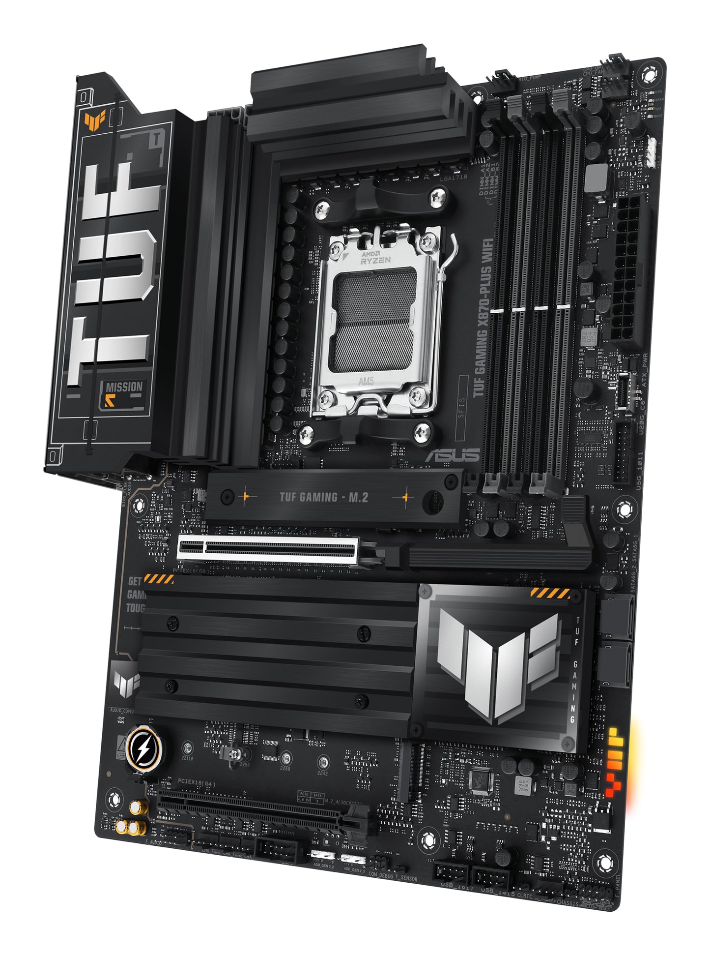 Tarjeta Madre Asus (TUF GAMING X870-PLUS WIFI) SOCKET AM5 4 DDR5 HDMI 2 USB4 PCI-E 5.0 WIFI7 ATX