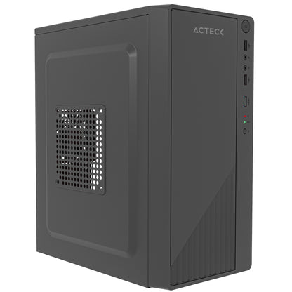 Gabinete Compacto Acteck Mini Torre Kioto GC220F / Max MB M-ATX Fuente ATX 500 W / 2x USB 2.0/ Advanced Negro