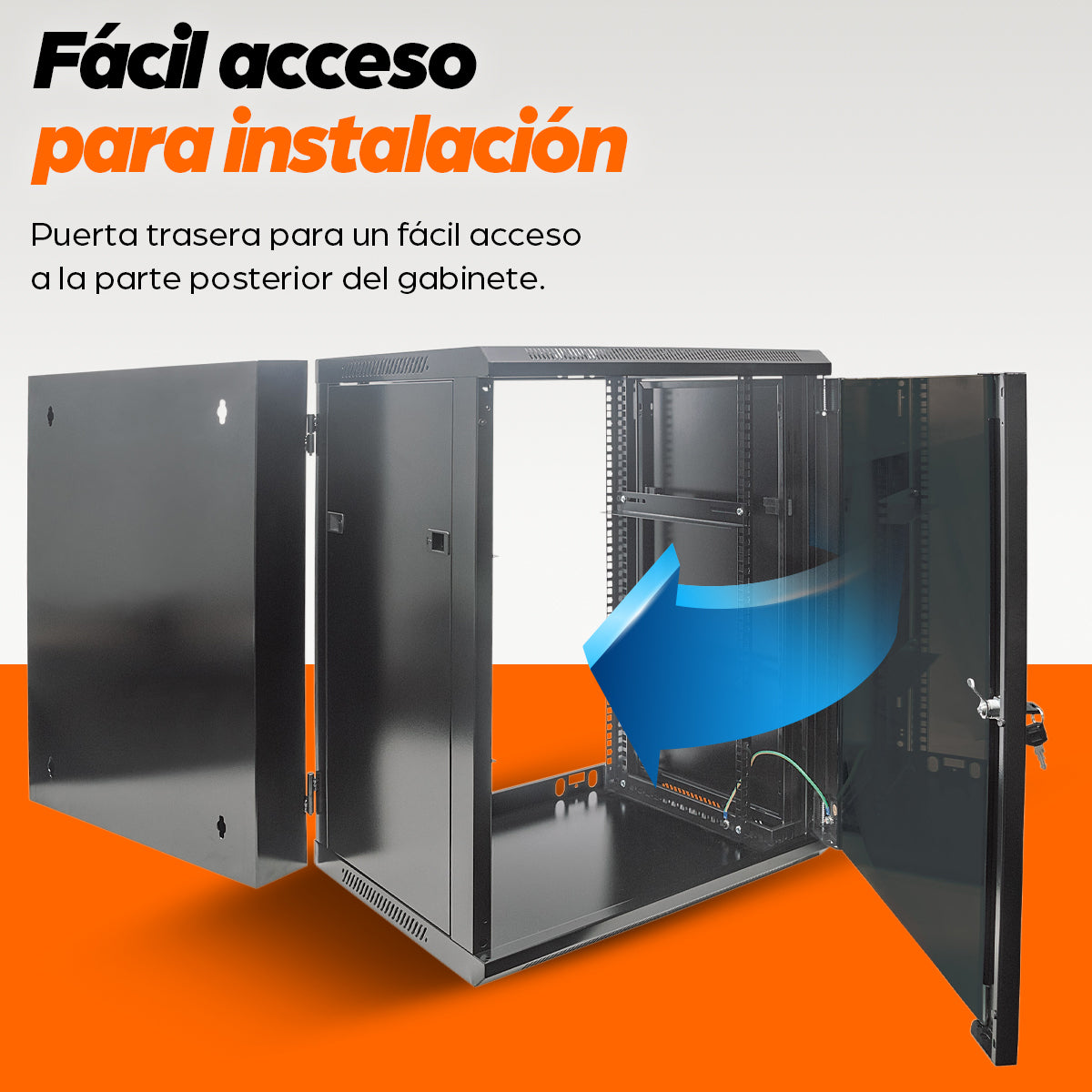Intellinet 711845 armario rack 9U Bastidor de pared Negro