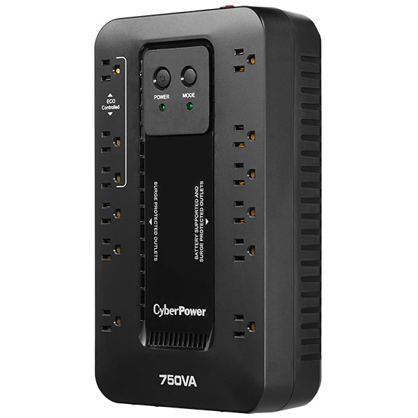 CyberPower EC750G sistema de alimentación ininterrumpida (UPS) En espera (Fuera de línea) 0.75 kVA 450 W 12 salidas AC