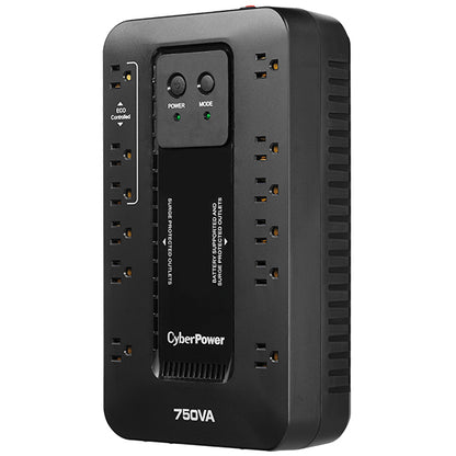 CyberPower EC750G sistema de alimentación ininterrumpida (UPS) En espera (Fuera de línea) 0.75 kVA 450 W 12 salidas AC