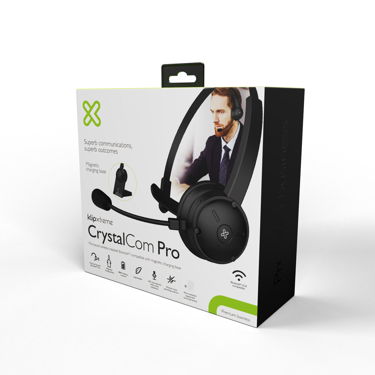 Audifonos Klip Xtreme Monoaural Bluetooth Premium Crystal Com Pro KCH-905