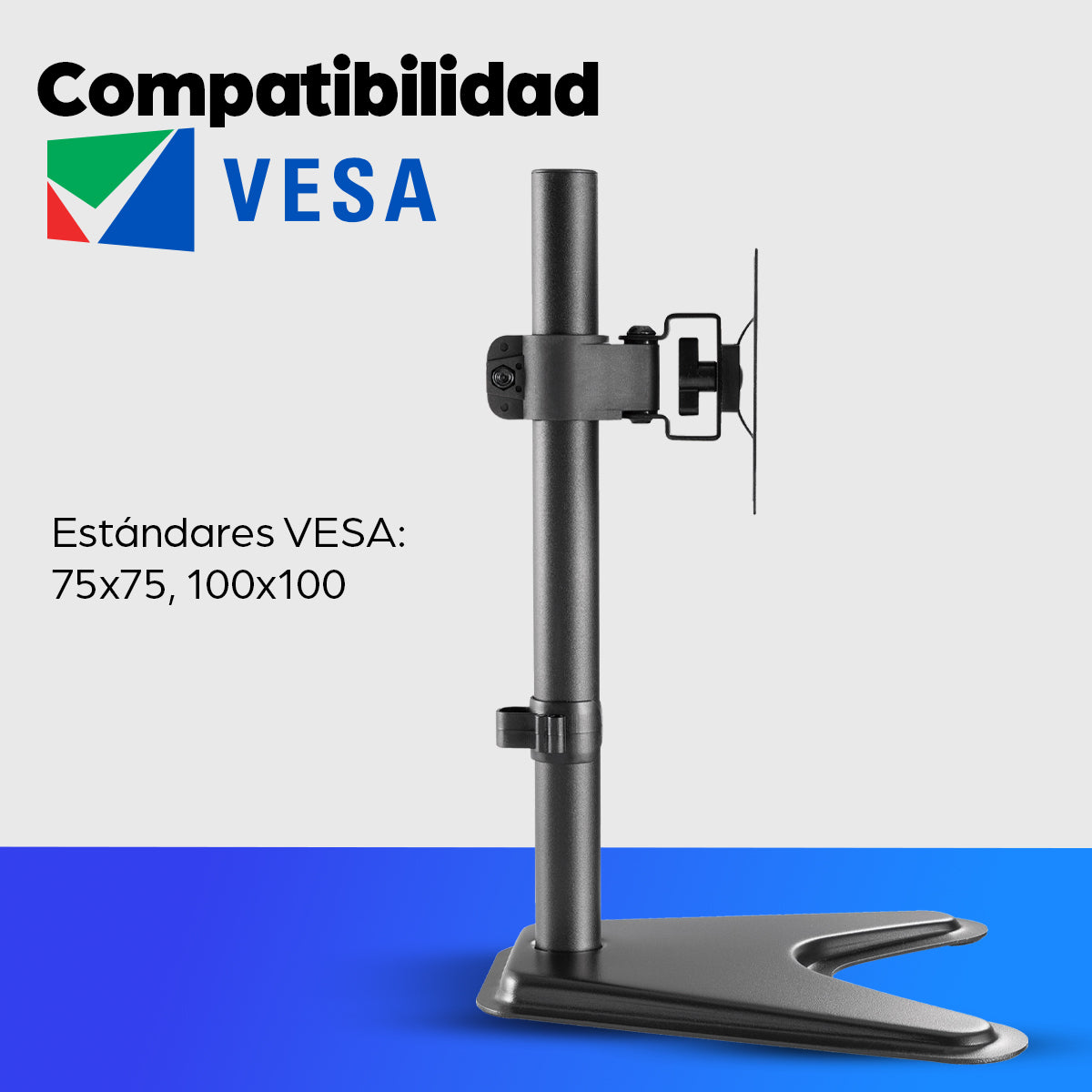 Manhattan 462037 soporte para pantalla plana 68.6 cm (27") Escritorio Negro