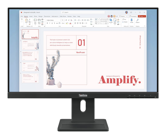 Lenovo ThinkVision E24-40 monitor de computadora 60.5 cm (23.8") 1920 x 1080 Pixeles Full HD LED Negro