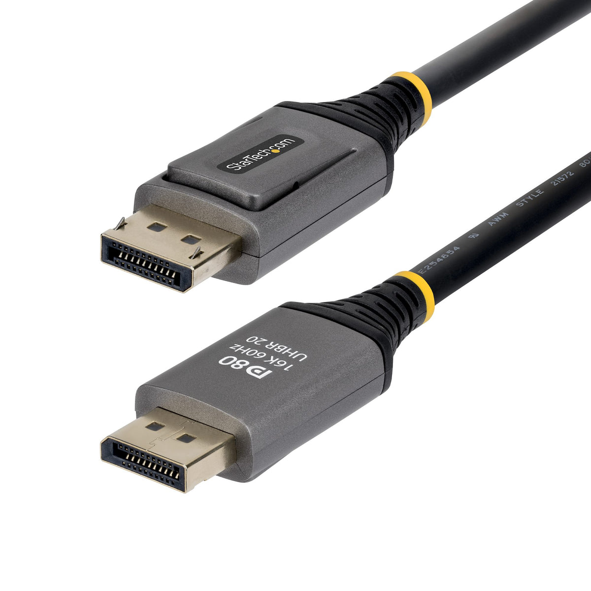StarTech.com DP21V-50C-DP80-CABLE cable DisplayPort 0.5 m Negro
