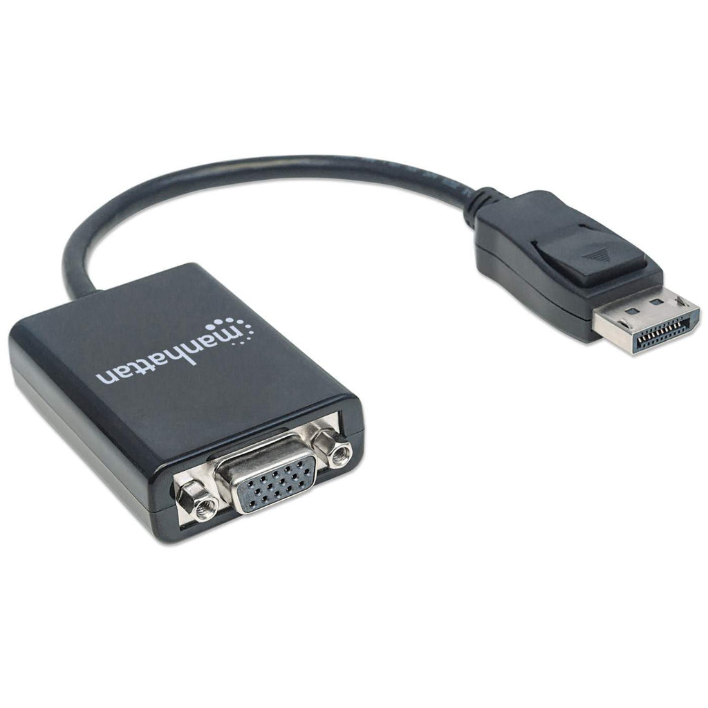 Manhattan 151962 adaptador de cable de vídeo 0.15 m DisplayPort VGA (D-Sub) Negro