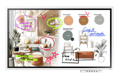 Samsung WM55FX pizarrón interactivo 139.7 cm (55") 3840 x 2160 Pixeles Pantalla táctil Gris, Blanco HDMI