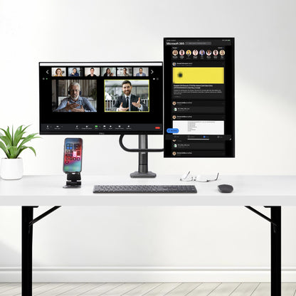 StarTech.com H2M1AS2-MONITOR-ARM soporte para pantalla plana 68.6 cm (27") Escritorio Negro