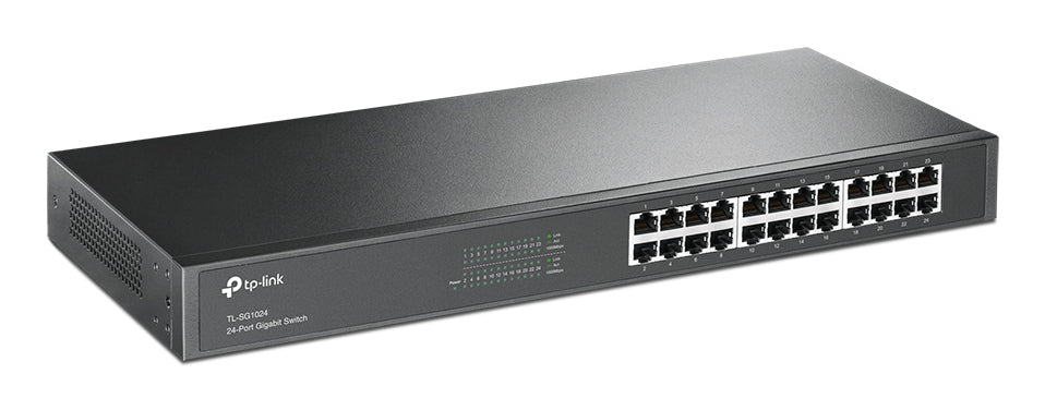 TP-Link TL-SG1024 dispositivo de redes No administrado L2 Gigabit Ethernet (10/100/1000) Negro