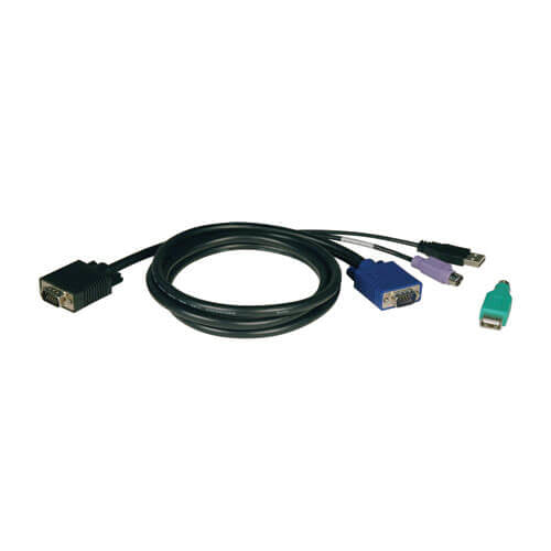 Tripp Lite P780-006 cable para video, teclado o ratón (KVM) Negro