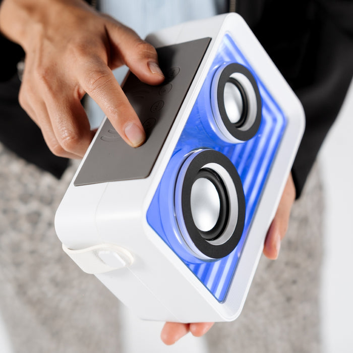 Bocina Portátil Loopstar Perfect Choice Bluetooth Recargable 15W Blanco