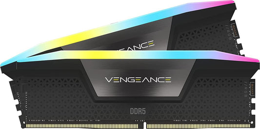 Memoria RAM Corsair Vengeance RGB 32GB (2x16GB) DDR5 5200MHz DIMM RGB XMP Negro CL40