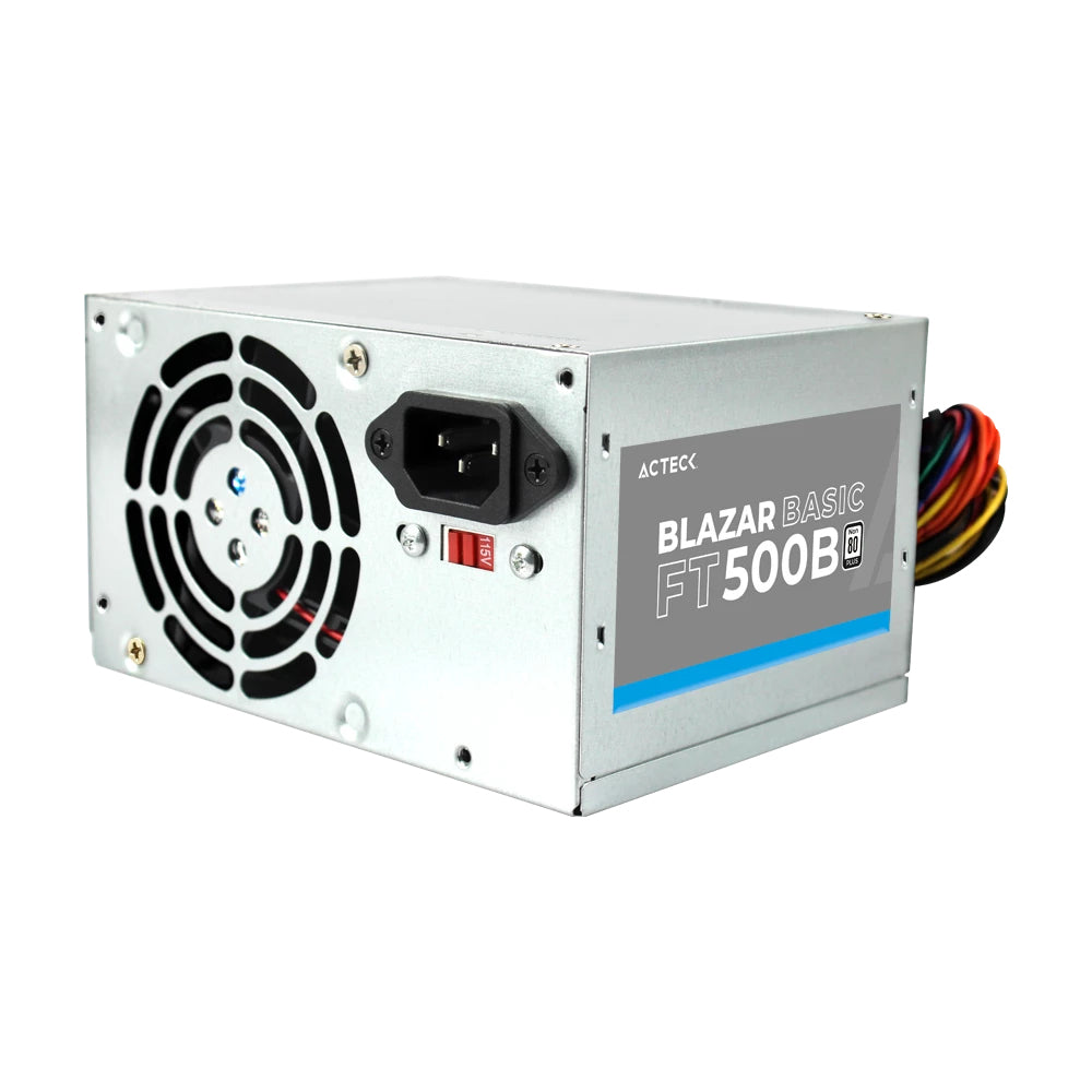 Acteck AC-938150 unidad de fuente de alimentación 500 W 20+4 pin ATX ATX Plata