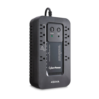 CyberPower EC450G sistema de alimentación ininterrumpida (UPS) En espera (Fuera de línea) 0.45 kVA 260 W 8 salidas AC