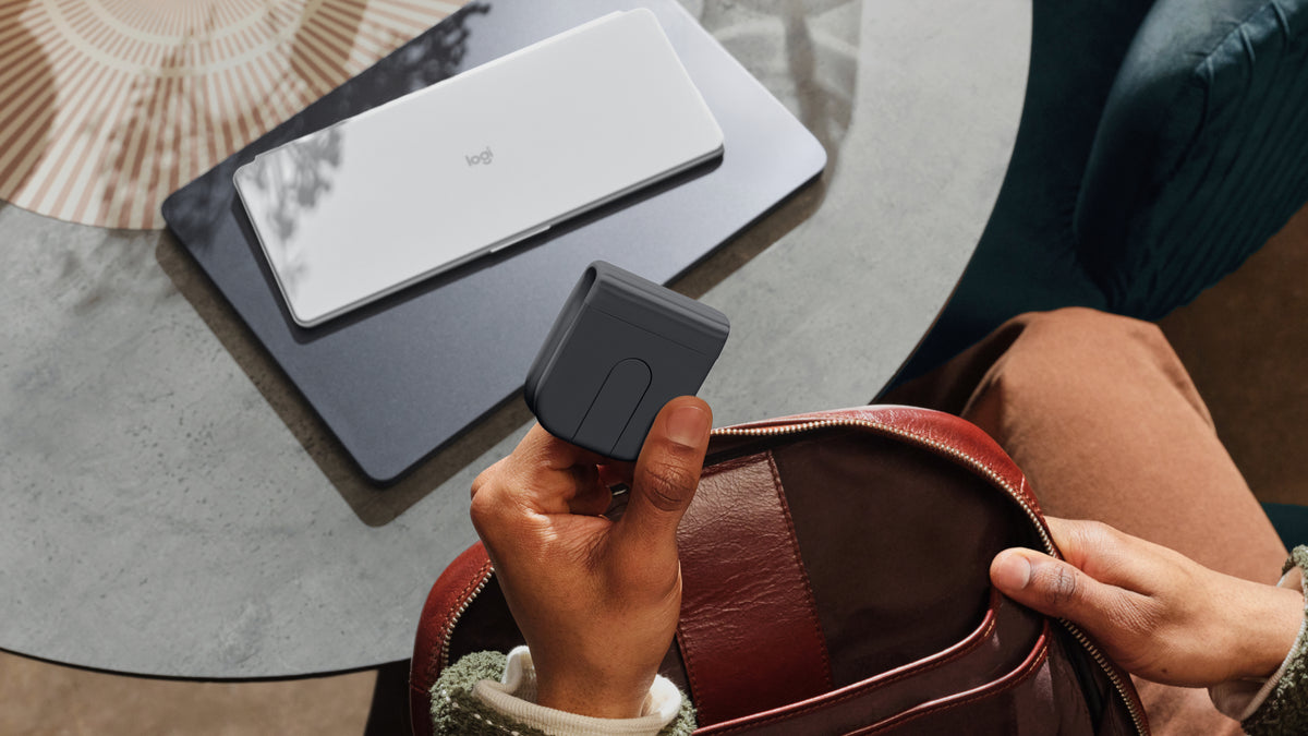 Logitech Mobi Fold ratón Viajes Ambidiestro RF inalámbrico + bluetooth Óptico 4000 DPI