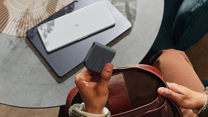 Logitech Mobi Fold ratón Viajes Ambidiestro RF inalámbrico + bluetooth Óptico 4000 DPI