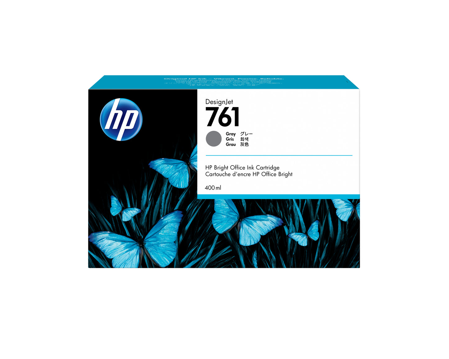 Tinta HP LF 761 Gris T7100 DesignJet 400ML