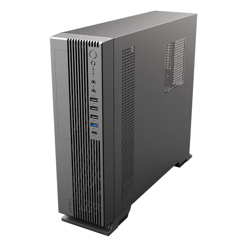 Gabinete Mini Torre Slim Onex Acteck GS455 / Max MB Micro ATX / Fuente SFX 500 W Elite Negro