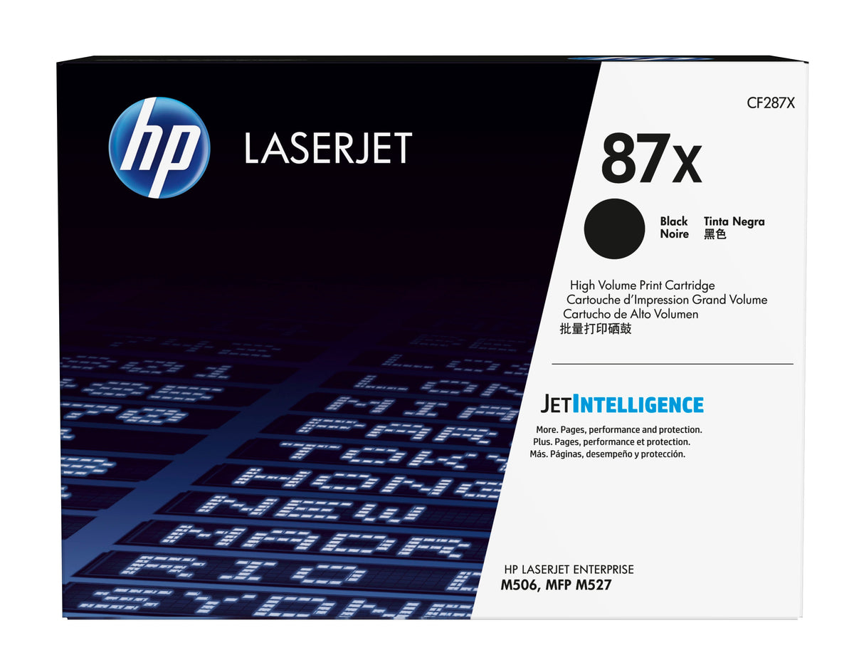 Toner HP LaserJet 87X Negro Alto Rendimiento
