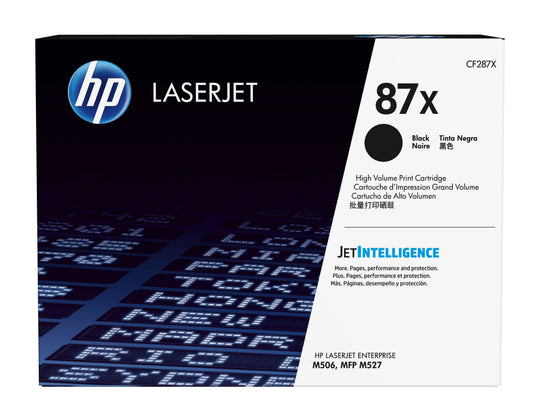 Toner HP LaserJet 87X Negro Alto Rendimiento