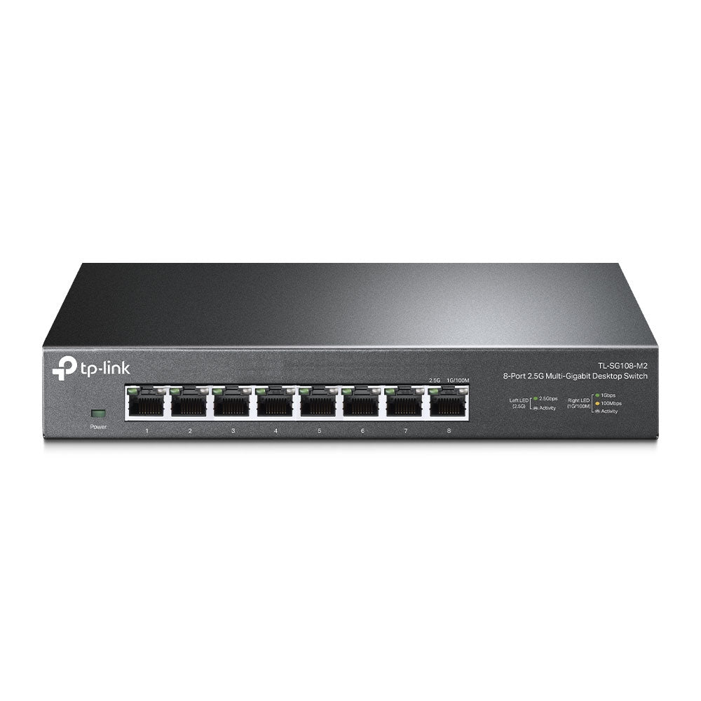 TP-Link TL-SG108-M2 dispositivo de redes No administrado 2.5G Ethernet (100/1000/2500) Negro