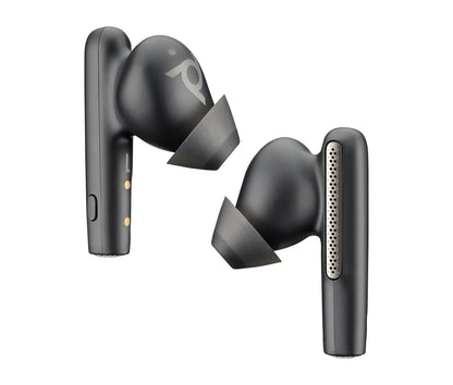 HP Poly Voyager Free 60+ UC Carbon Black Earbuds +BT700 USB-C Adapter +Touchscreen Charge Case Auriculares Inalámbrico Intra auditivo Llamadas/Música USB Tipo C Bluetooth
