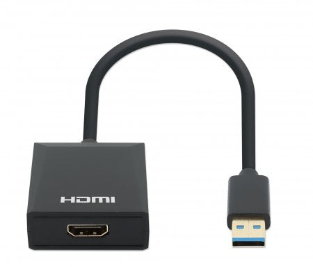 Manhattan 153690 adaptador gráfico USB Negro