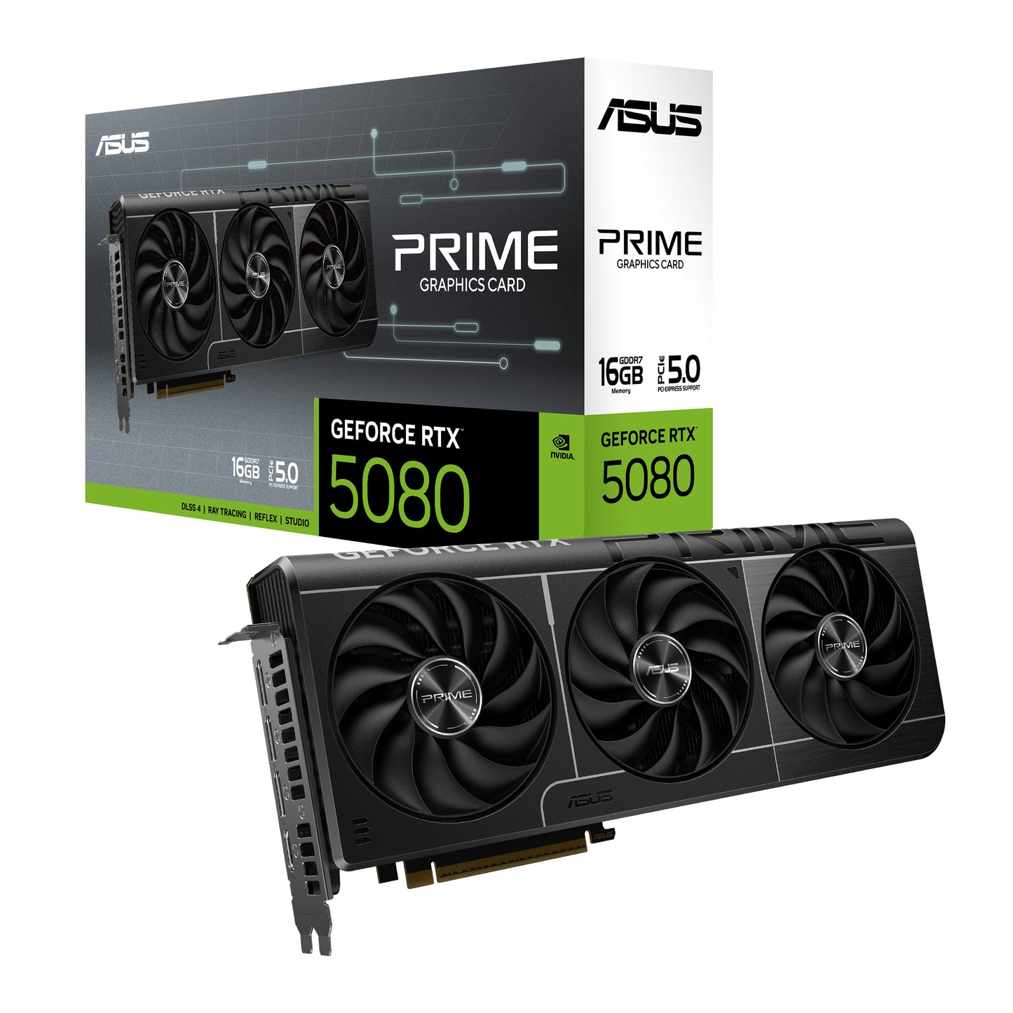 Tarjeta de Video ASUS PRIME GeForce RTX 5080 16GB 256-bit GDDR7 PCI Express 5.0