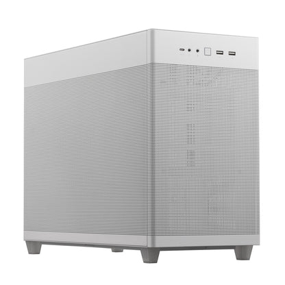 Gabinete Asus Prime AP201 White Paneles de Malla Micro ATX Blanco