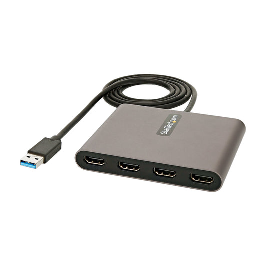 StarTech.com USB32HD4 adaptador gráfico USB 1920 x 1080 Pixeles Gris