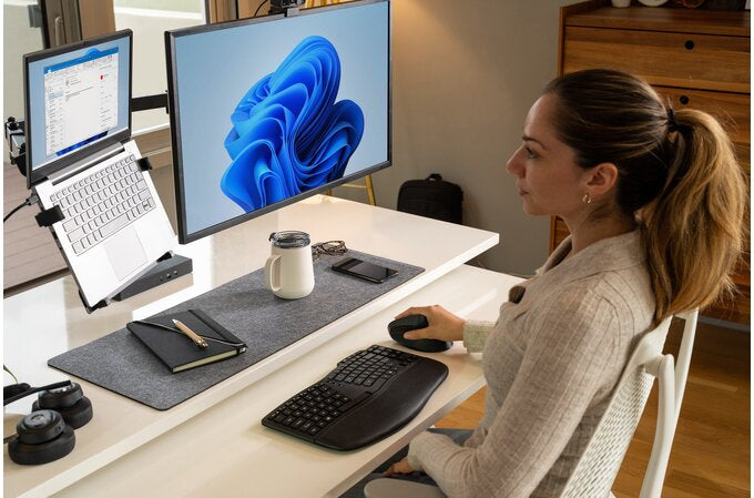 Kensington Pro Fit Ergo KM675 EQ teclado Ratón incluido Oficina RF inalámbrico + bluetooth QWERTY Español Negro