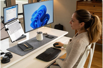 Kensington Pro Fit Ergo KM675 EQ teclado Ratón incluido Oficina RF inalámbrico + bluetooth QWERTY Español Negro