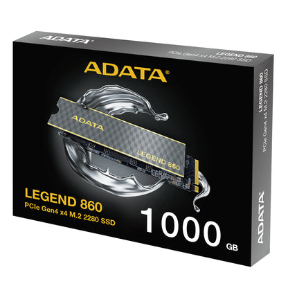 Unidad de Estado Sólido SSD Adata Legend 860 1000GB PCIE Gen4 M.2 2280 6000/4000MBS Compatible con PS5 Disipador Al