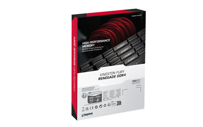 Memoria RAM Kingston DIMM DDR4 16GB 4000MT S Fury Renegade Black XMP CL19 288PIN 1 35V C Disparador de Calor Gamer
